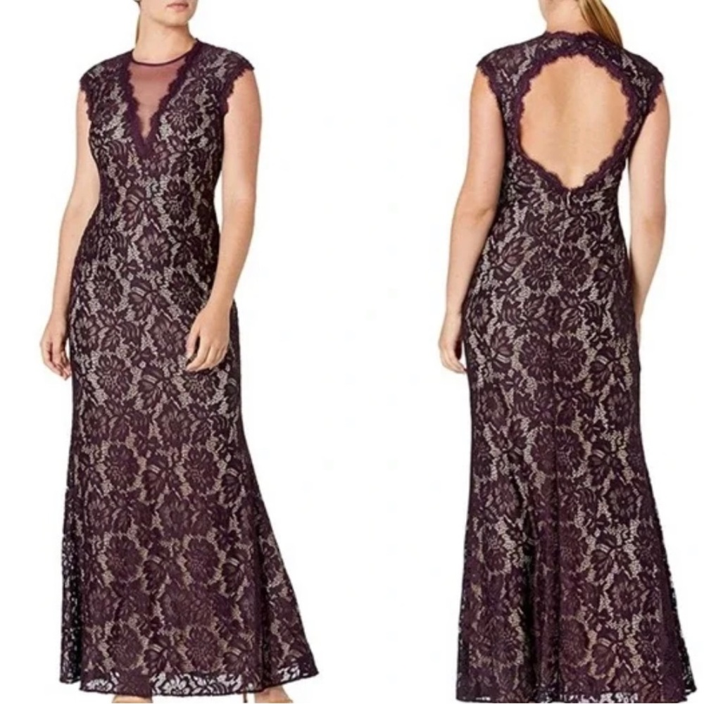 Prom Gown- Lace black dress mermaid size 6